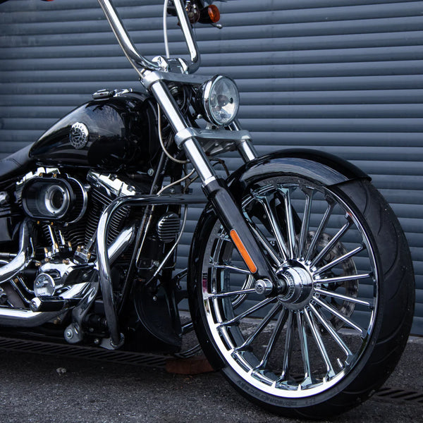 Long-wrapped Metal Gloss Black Front Fender For 2013+ Breakout