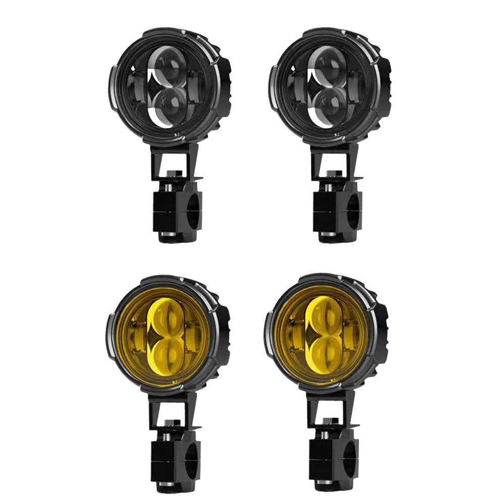 Hoprousa Motorcycle LED Auxiliary Driving Fog Spotlight Engine Guard Mounted Light For Harley Davidson 1 Pair
