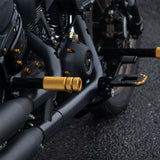 Rear Passenger Footpeg Crash Bar Fit For  Harley Softail 2018-later Street Bob Low Rider Heritage Classic