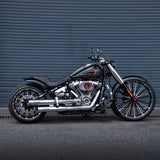 Slip-on Mufflers Deep Sound For 2018-2024 Harley Softail Fatboy Breakout Street Bob Slim Low Rider Heritage Classic Deluxe