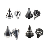 Hoprousa Front Rear Axle Nut Covers Caps Compatible for Harley Davidson 2018+ Softail Models Fatboy Breakout Street Bob Black CNC Aluminum Chrome