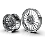 Hoprousa Chrome Front 21x3.5/23x3.75 Inch Rear 18x8.5 inch Wheels for Harley Davidson Softail Breakout 2013-2024, Tubeless Wheels Rims