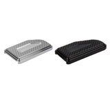 Hoprousa Motorcycle Chrome Black Bobber Brake Pedal Diamond For Matching Footboard Fit For Harley 1986+ Touring All Models