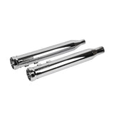 Slip-on Chrome Mufflers Powerful Deep Sound For 2017-later Harley Touring Models Road King Street Road Glide