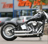 Short Rear Fender Gloss black With Brake Turn Lights Fit for Harley Softail Fat Boy 2008-2017 & 2012-2017 Slim