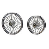 Fat Twisted Chrome Spoke Tubeless Wheel For Harley Sofail 2018+ Heritage classic/Slim/Deluxe