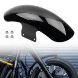 Short Front Fender for 2018+ Harley Fat Boy Stainless Steel Gloss Black