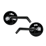 Round Forged Left Right Side Mirrors Universal for Harley 1982+ Sportster Dyna Softail Touring Models