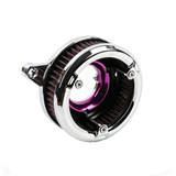 Chrome Dual Ring Air Cleaner For Harley Davidson 2018-2024 Softail 107/114/117 All Models & 2017-2023 Touring 107/114/117 All Models
