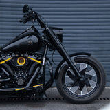 Middle-Long Front Fender for 2018+ Harley Fat Boy Stainless Steel Gloss Black