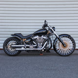 Long-wrapped Metal Gloss Black Front Fender For 2013+ Breakout with 21x3.5"/23x3.75" front wheel