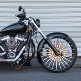 Long-wrapped Metal Gloss Black Front Fender For 2013+ Breakout with 21x3.5"/23x3.75" front wheel