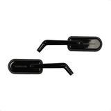 Oval Forged Left Right Side Mirrors Universal for Harley 1982+ Sportster Dyna Softail Touring Models