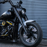 Middle-Long Front Fender for 2018+ Harley Fat Boy Stainless Steel Unpainted