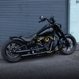 Middle-Long Front Fender for 2018+ Harley Fat Boy Stainless Steel Gloss Black