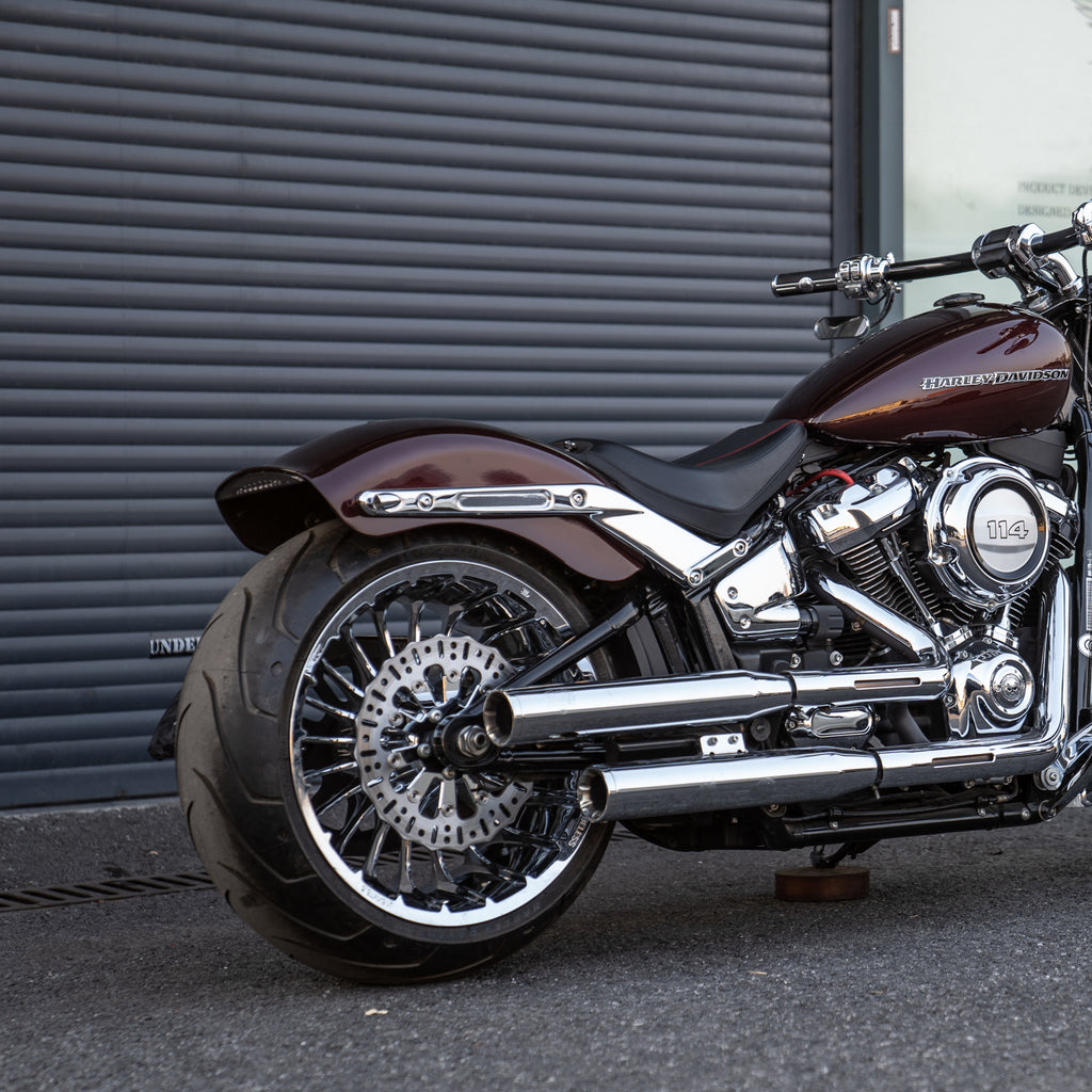 Hoprousa Chrome Gloss Black Front 21 23 Inch Rear 18 inch Harley Wheel HOPROUSA