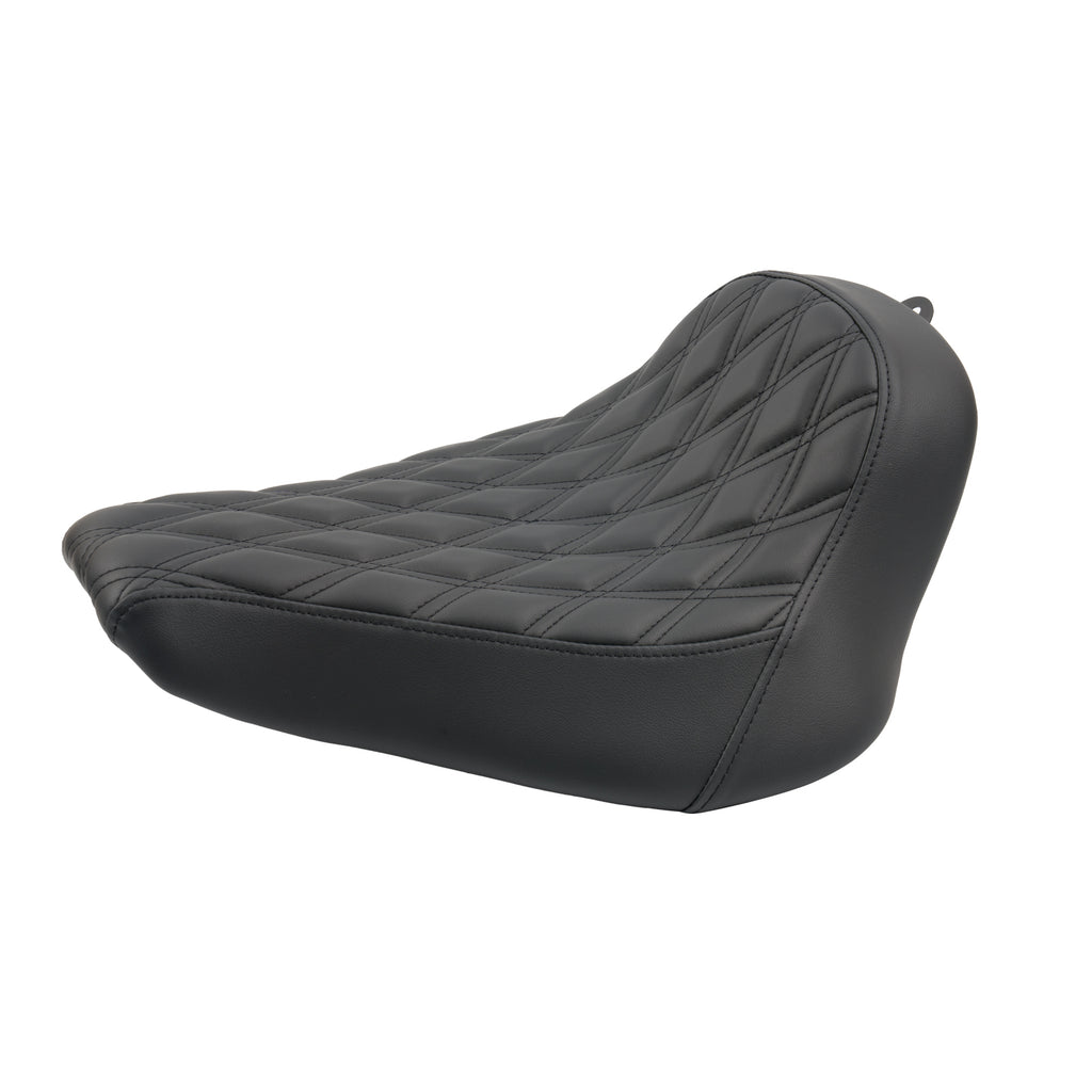 Leather Diamond Solo Driver Seat Cushion For Harley Sportster XL883 XL1200 2004-2015