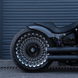 Hoprousa Single-sided swingarm kits For 18x8.5/18x9 rear wheel with 18-260/280mm tire for 2018+ M8 Harley Fat Boy & Breakout