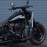 Short Front Fender for 2018+ Harley Fat Boy Stainless Steel Gloss Black