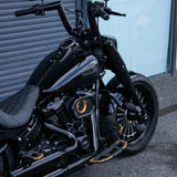 Short Front Fender for 2018+ Harley Fat Boy Stainless Steel Gloss Black
