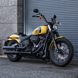 Hoprousa Motorcycle Wheel Front Rear Bobber Chopper Custom Black Stock Size Spoke Rim Tubeless Without Inner Tube For Harley Sofail 2018+ Street Bob & Softail Standard
