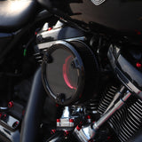 Black Dual Ring Air Cleaner For Harley Davidson 2018-2024 Softail 107/114/117 All Models & 2017-2023 Touring 107/114/117 All Models