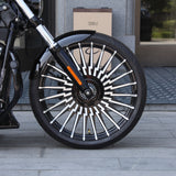 23" Short Metal Gloss Black Front Fender For 2013+ Breakout with 23x3.75" front wheel