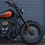 Hoprousa Motorcycle Fenders, Custom Short Gloss Black Front Fender Fits For 2018-2024 Harley Davidson Softail Street Bob With 16x3.5" Front Wheel
