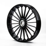 Gloss Black Turbo Tubeless Wheels For Harley Softail Fat Boy 2018-2026