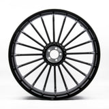 Hoprousa 21x5.5 Gloss Black Front Wheel for Harley Touring