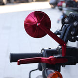 Round Forged Left Right Side Mirrors Universal for Harley 1982+ Sportster Dyna Softail Touring Models