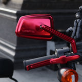 Ape Forged Left Right Side Mirrors Universal for Harley 1982+ Sportster Dyna Softail Touring Models
