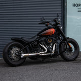 Hoprousa Stainless Steel Powerful  2IN1 Exhaust System For 2018-2024 Harley Davidson Softail Fatboy Breakout Street Bob Slim Low Rider Heritage Classic Deluxe