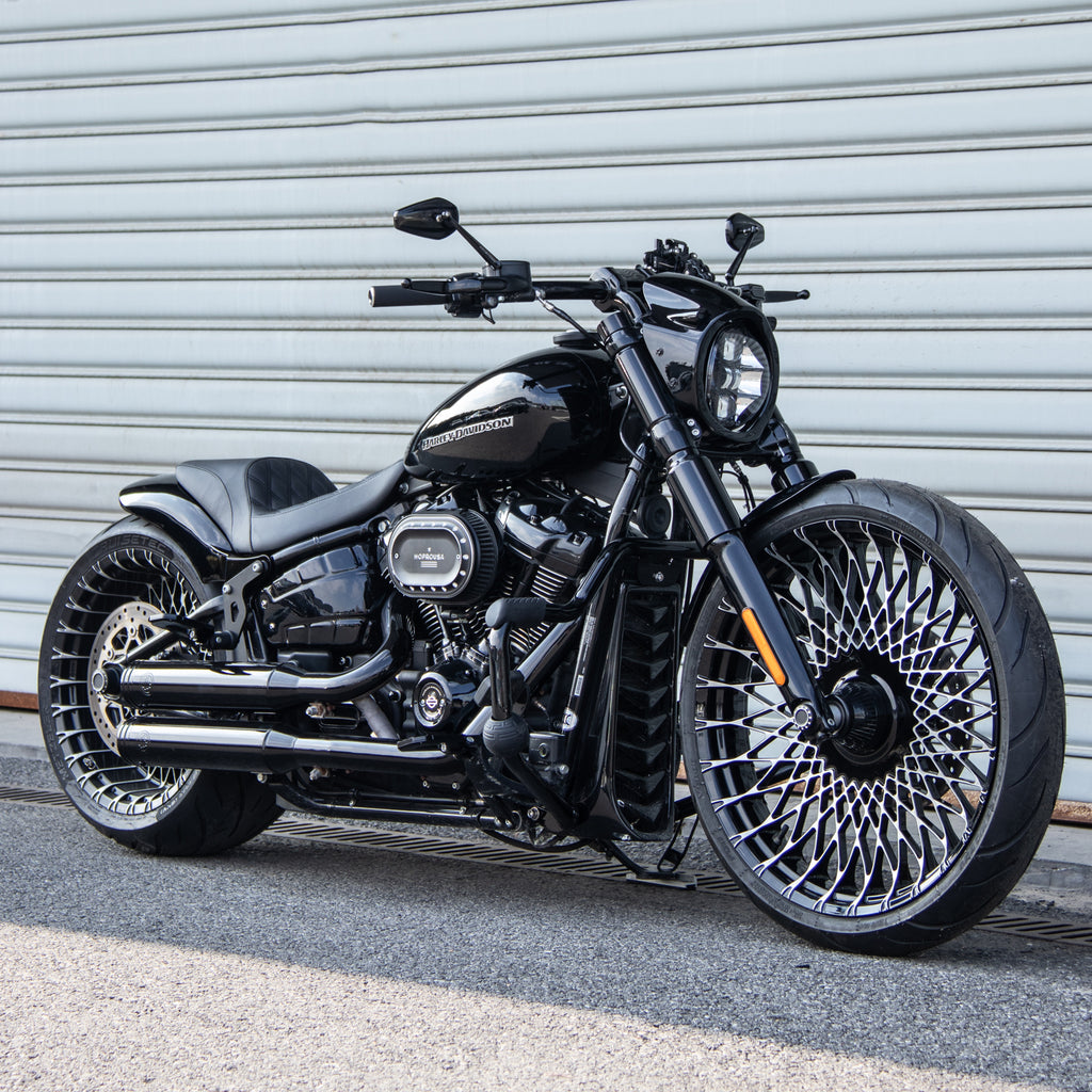 Short Rear Fender Gloss Black With Lights Plug & Play for Harley-David ...