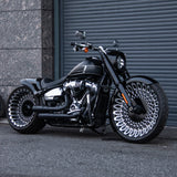 Hoprousa Single-sided swingarm kits For 18x8.5/18x9 rear wheel with 18-260/280mm tire for 2018+ M8 Harley Fat Boy & Breakout