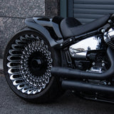 Hoprousa Single-sided swingarm kits For 18x8.5/18x9 rear wheel with 18-260/280mm tire for 2018+ M8 Harley Fat Boy & Breakout