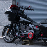 Rear Saddlebag Guards with Crash Bar For 2014-2025 Harley Touring Road King Street Electra Glide