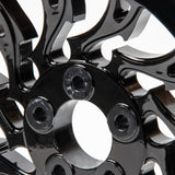 Hoprousa Motorcycle Black Hollow-out Bole Pulley Matching Wheels For Harley 2018+ Softail Models