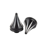 Hoprousa Front Rear Axle Nut Covers Caps Compatible for Harley Davidson 2018+ Softail Models Fatboy Breakout Street Bob Black CNC Aluminum Chrome