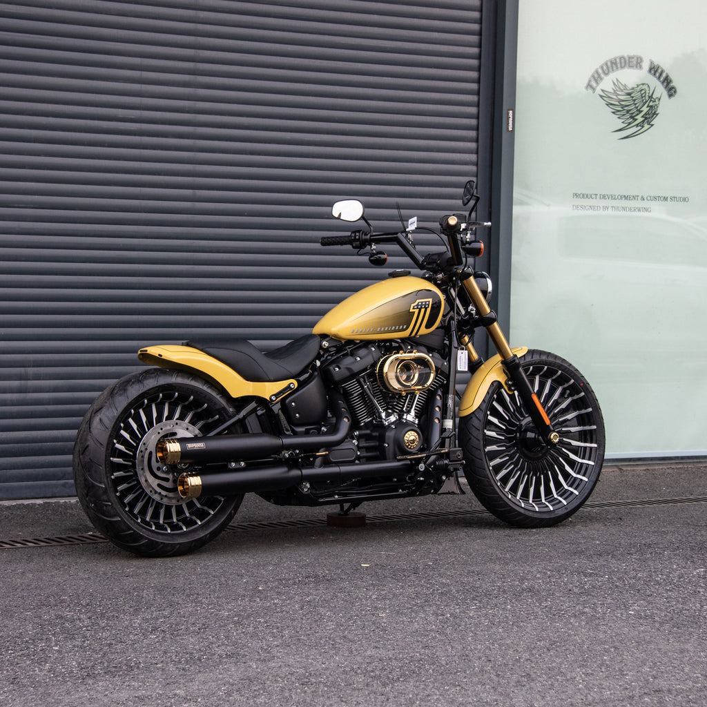 Short Rear Fender Unpainted With Lights for Harley Davidson Softail 2018-2025 Slim Street Bob Low Rider Fatbob Sports Glide up to 180/200mm Tires