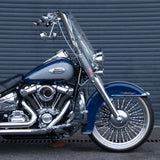 Fat Twisted Chrome Spoke Tubeless Wheel For Harley Sofail 2018+ Heritage classic/Slim/Deluxe