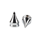 Hoprousa Chrome Black CNC Front Harley Axle Nut Covers for Harley 08-Later Touring and Trike all Models Road King Street Glide Road Glide Front Axle Caps for Harley Davidson