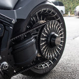 Hoprousa Motorcycle Black Blade Pulley Matching Wheels For Harley 2018+ Softail Models