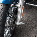 Hoprousa Front Rear Axle Nut Covers Caps Compatible for Harley Davidson 2018+ Softail Models Fatboy Breakout Street Bob Black CNC Aluminum Chrome