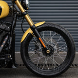 Hoprousa 21" x 3.25" Front Spoke Wheel Rims Gloss Black for Harley Davidson Softail 2018-2023 Street Bob Softail Standard - 21 x3.25 Inch Harley Wheels Tubeless Motorcycle Rims