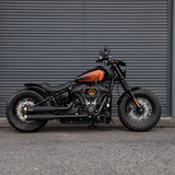 Hoprousa Motorcycle Fenders, Custom Short Gloss Black Front Fender Fits For 2018-2024 Harley Davidson Softail Street Bob With 16x3.5" Front Wheel