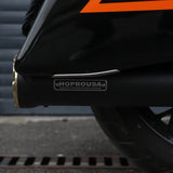 Slip-on Black with Brass End Mufflers Powerful Deep Sound For 2017-later Harley Touring Models Road King Street Road Glide