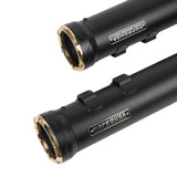 Slip-on Black with Brass End Mufflers Powerful Deep Sound For 2017-later Harley Touring Models Road King Street Road Glide