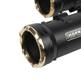 Slip-on Black with Brass End Mufflers Powerful Deep Sound For 2017-later Harley Touring Models Road King Street Road Glide