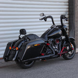 Slip-on Black Mufflers Powerful Deep Sound For 2017-later Harley Touring Models Road King Street Road Glide